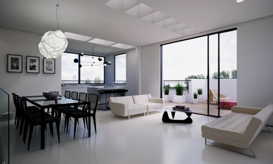Rooftop Apartment for Sale in Historic Bauhaus in Lev Hair | Penthouse in the Heart of Tel Aviv