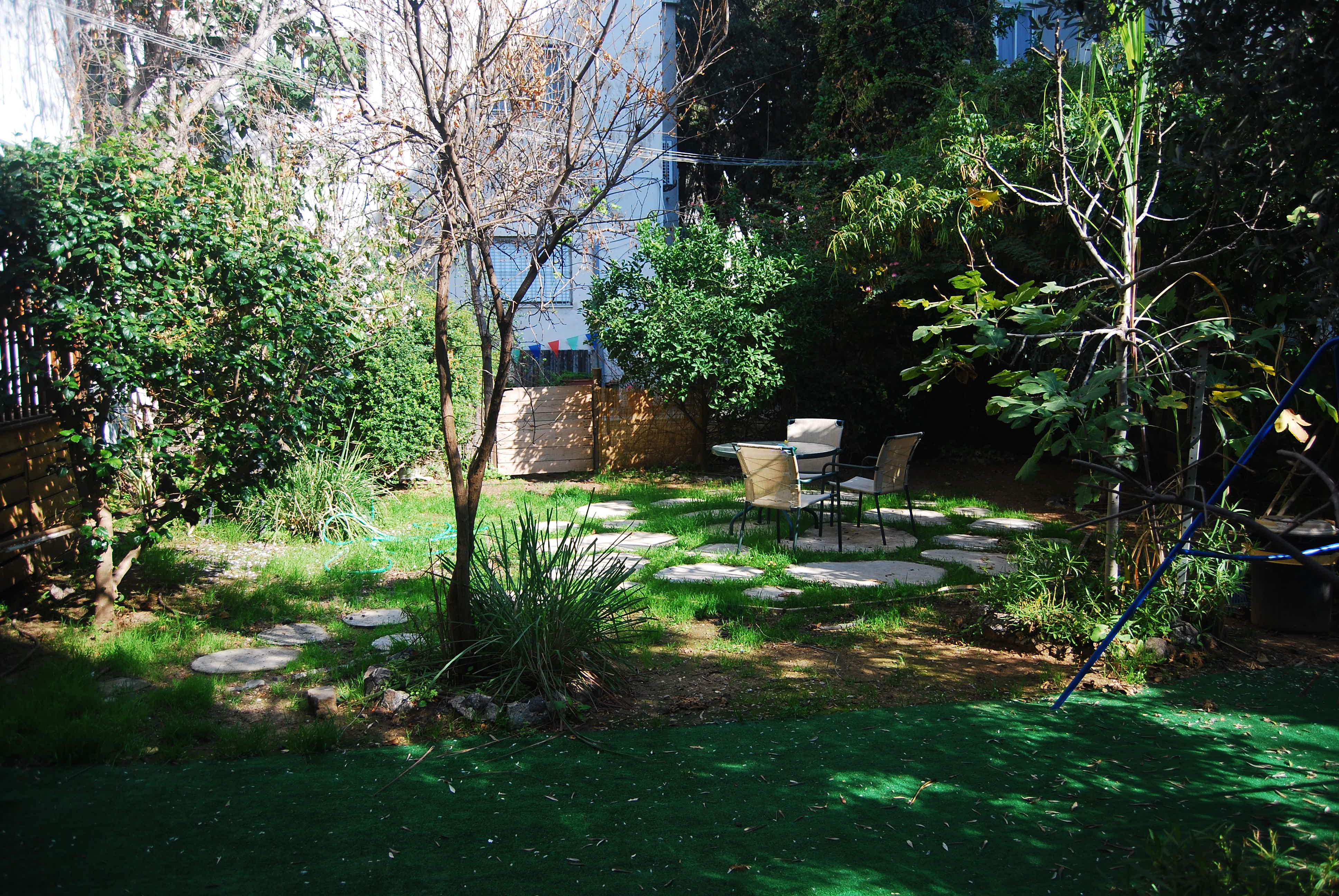 Charming Garden Apartment for Rent on Rothschild Boulevard