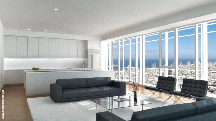 Luxury 2BR Apartment with Sea Views in the Meier on Rothschild Tower
