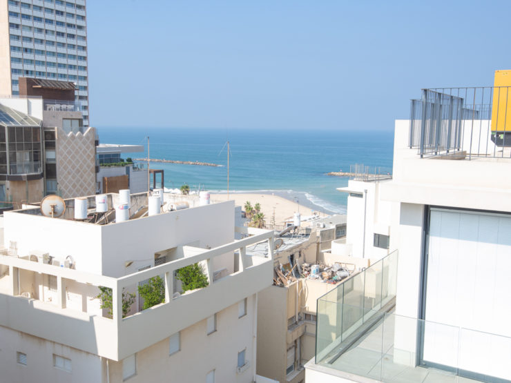 3 Bedroom Penthouse with Seaview on Gordon Beach for Rent in Central Tel Aviv